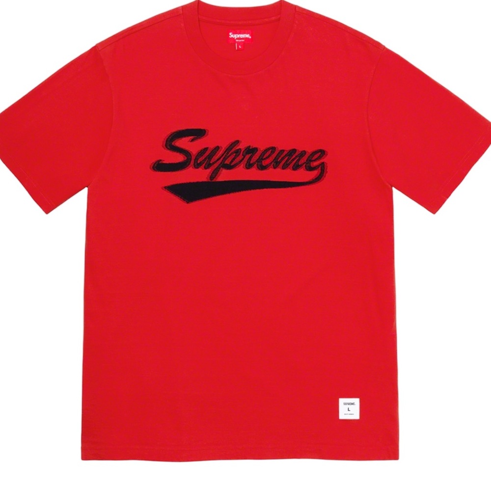 Authentic Supreme Intarsia Script S/S Top